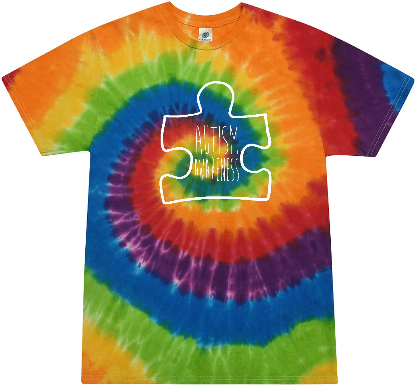 autism tie dye shirt