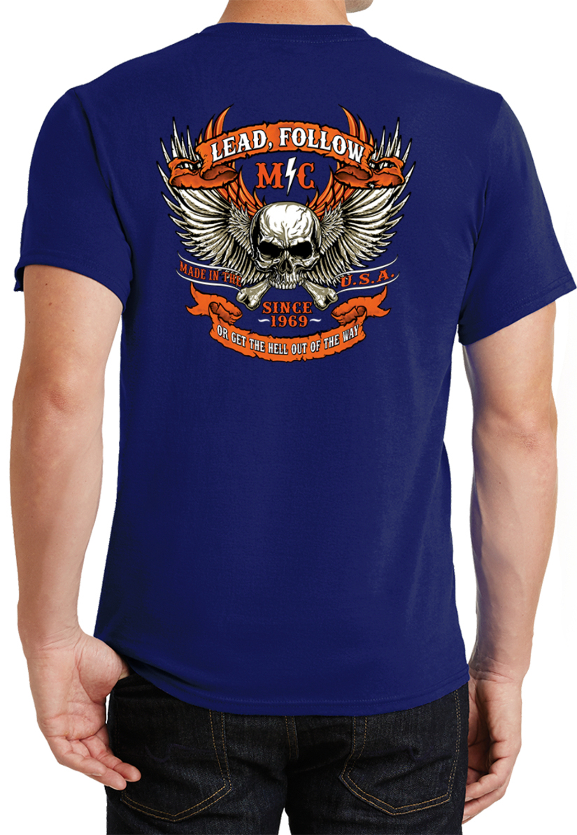 Camiseta Biker Lead Follow MC con estampado posterior - Imagen 3 de 14