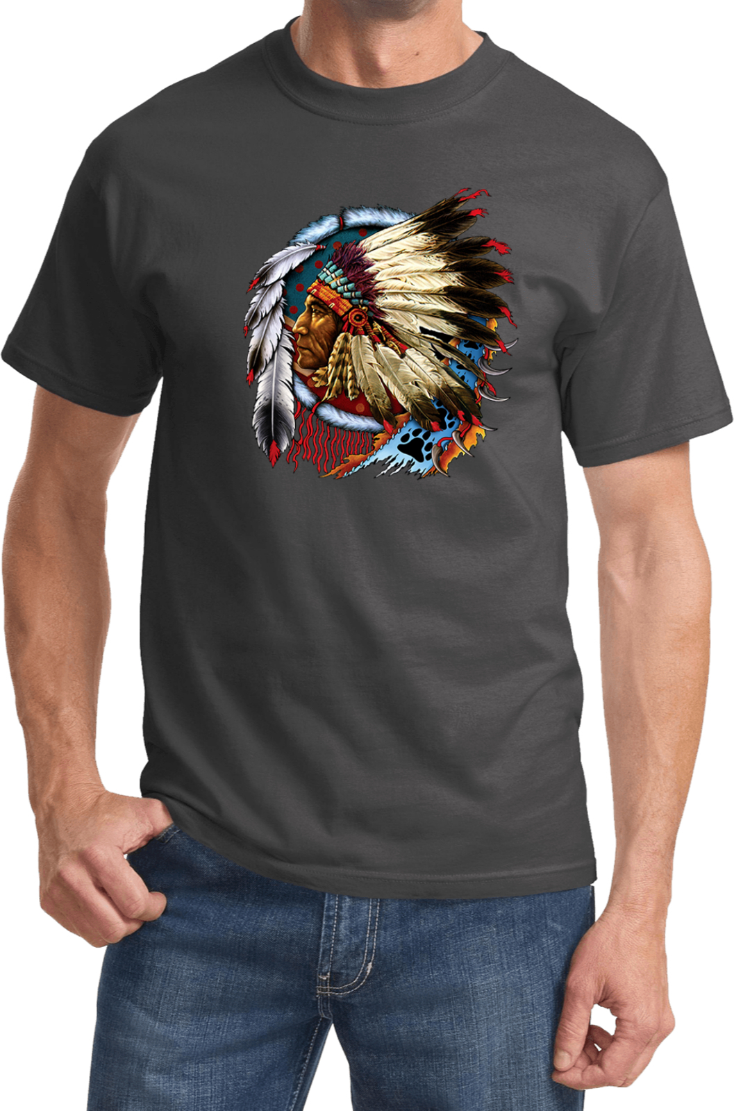 Chief Dreamcatcher Biker T-shirt - Picture 17 of 20