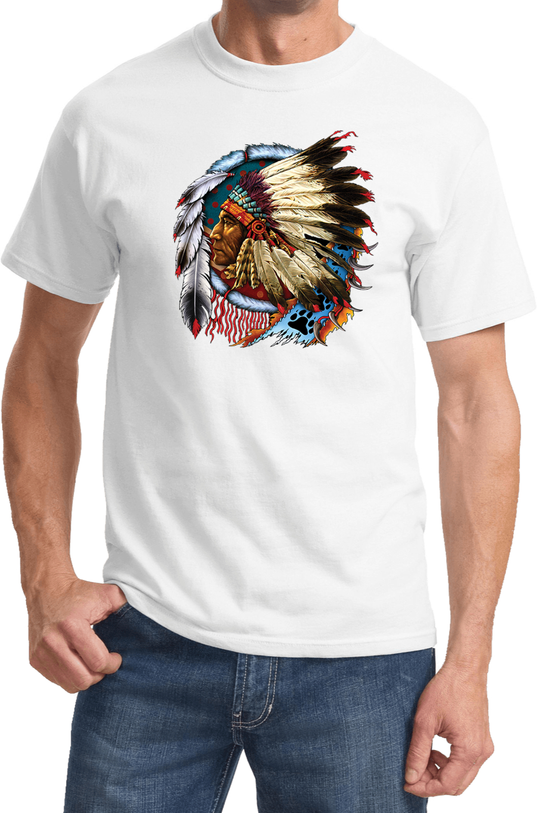 Chief Dreamcatcher Biker T-shirt - Picture 11 of 20