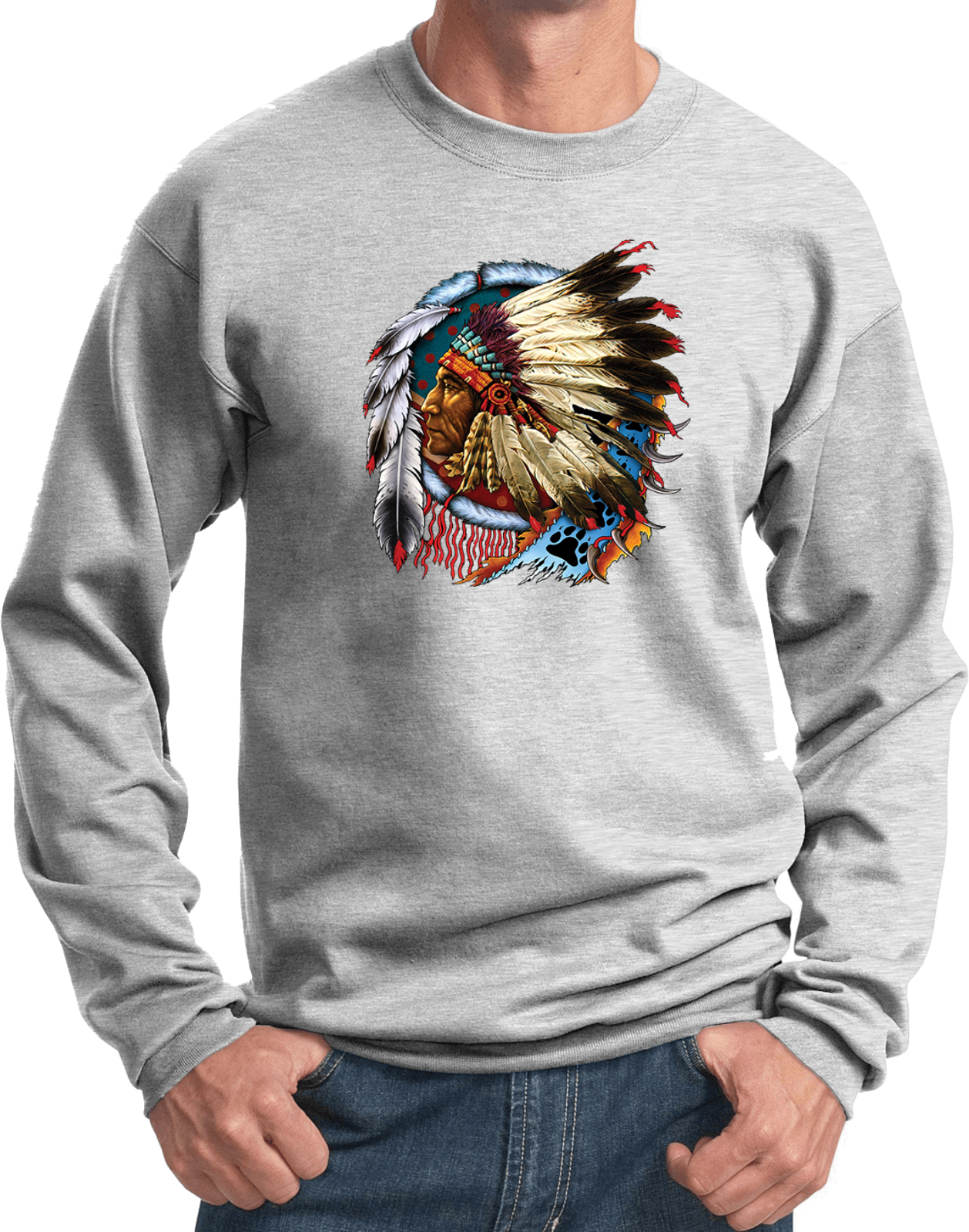 Chief Dreamcatcher Biker Pullover Sweatshirt - Picture 3 of 22