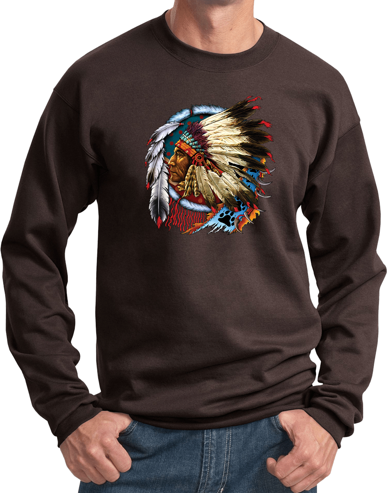 Chief Dreamcatcher Biker Pullover Sweatshirt - Picture 5 of 22