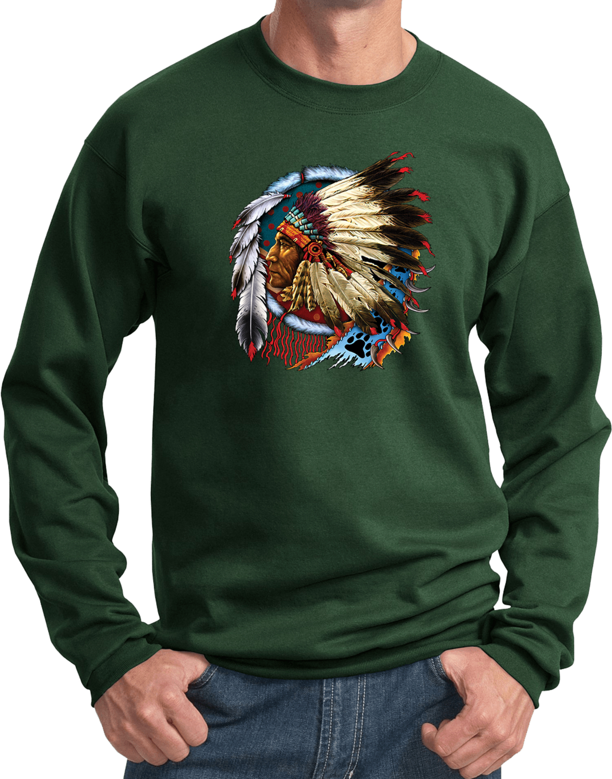 Chief Dreamcatcher Biker Pullover Sweatshirt - Picture 7 of 22