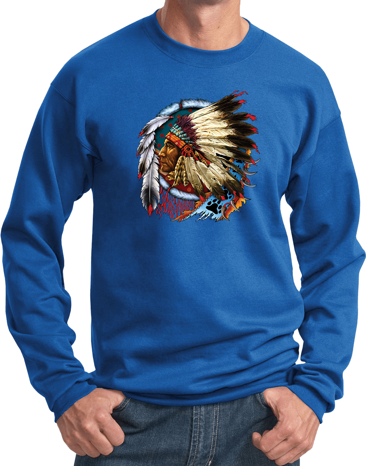 Chief Dreamcatcher Biker Pullover Sweatshirt - Picture 19 of 22