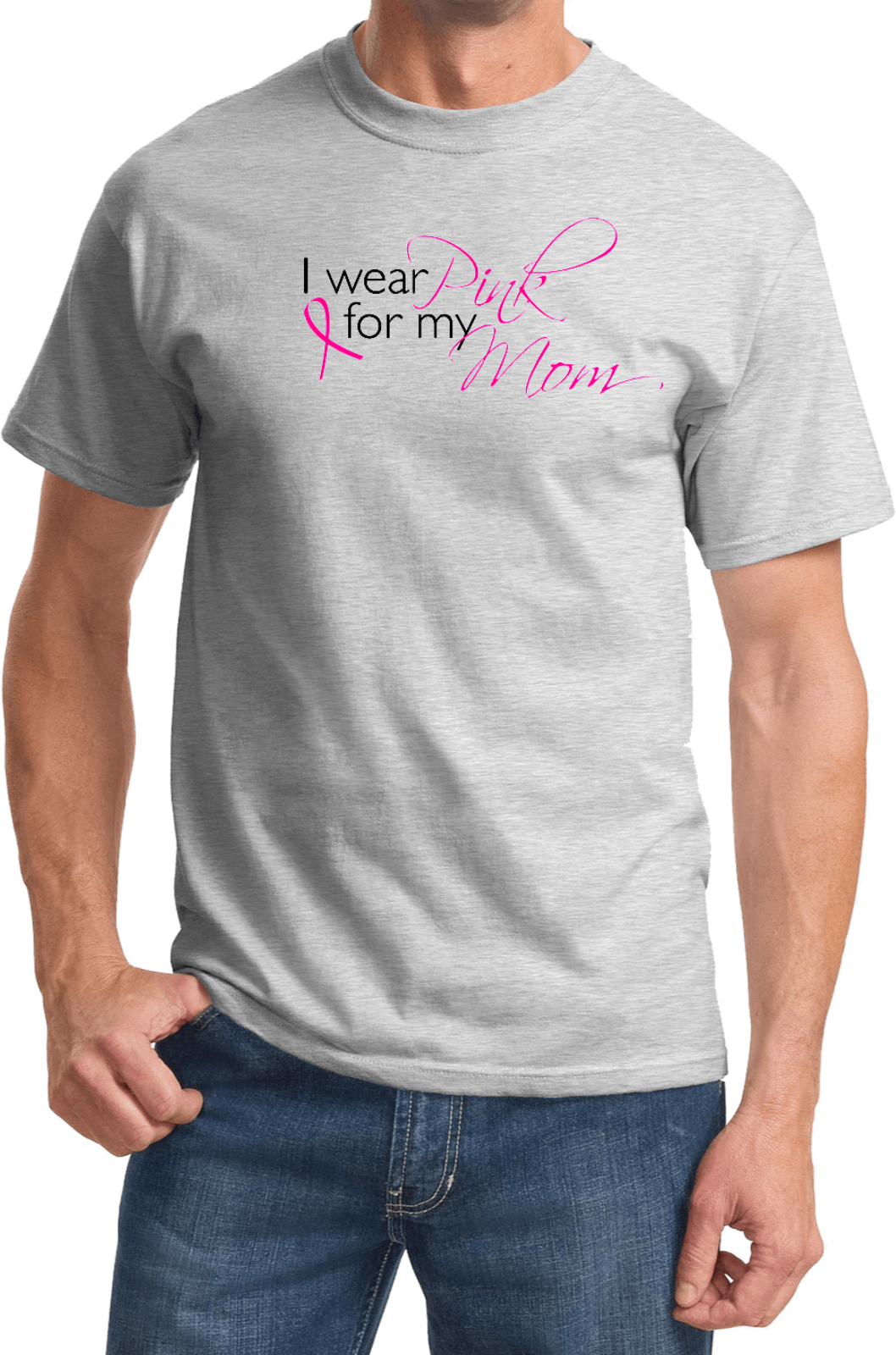 Breast Cancer T-shirt I Wear Pink for my Mom