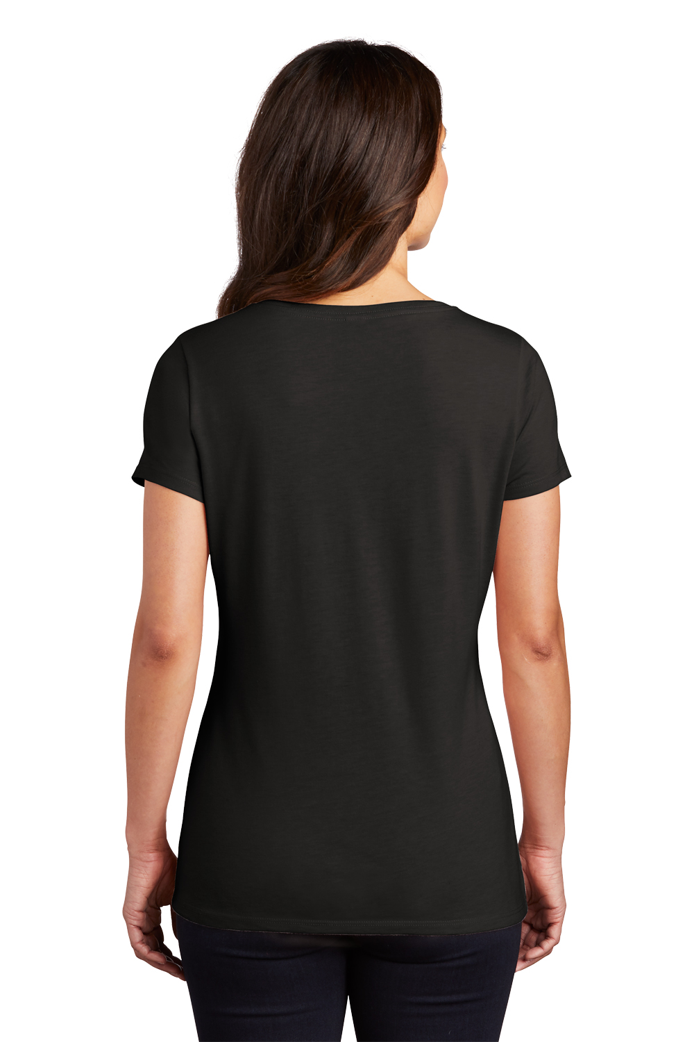 Pickleball Yellow Ball Chest Print Womens Tri Blend V-neck T-Shirt