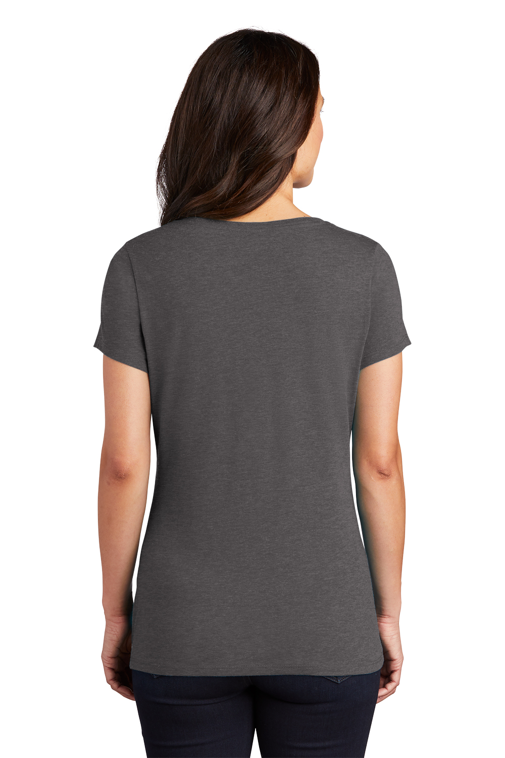 Pickleball Yellow Ball Chest Print Womens Tri Blend V-neck T-Shirt