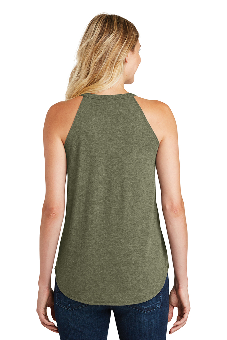 White I'm Only Talking to My Cat Today Funny Ladies Tri Rocker Tanktop - Picture 9 of 11