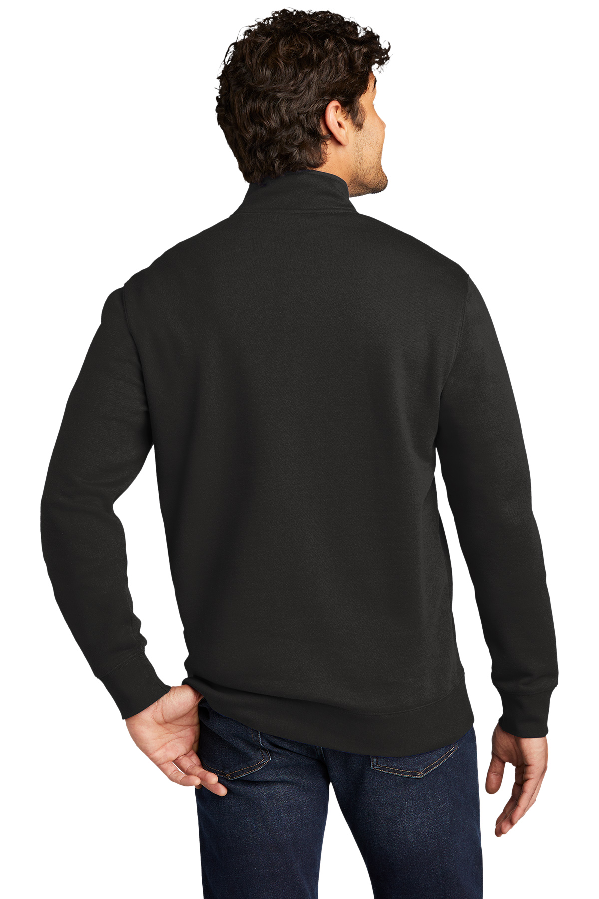 St Patricks Day Shamrock Patch Chest Print 1/4 Zip Fleece Sweatshirt - Picture 6 of 18