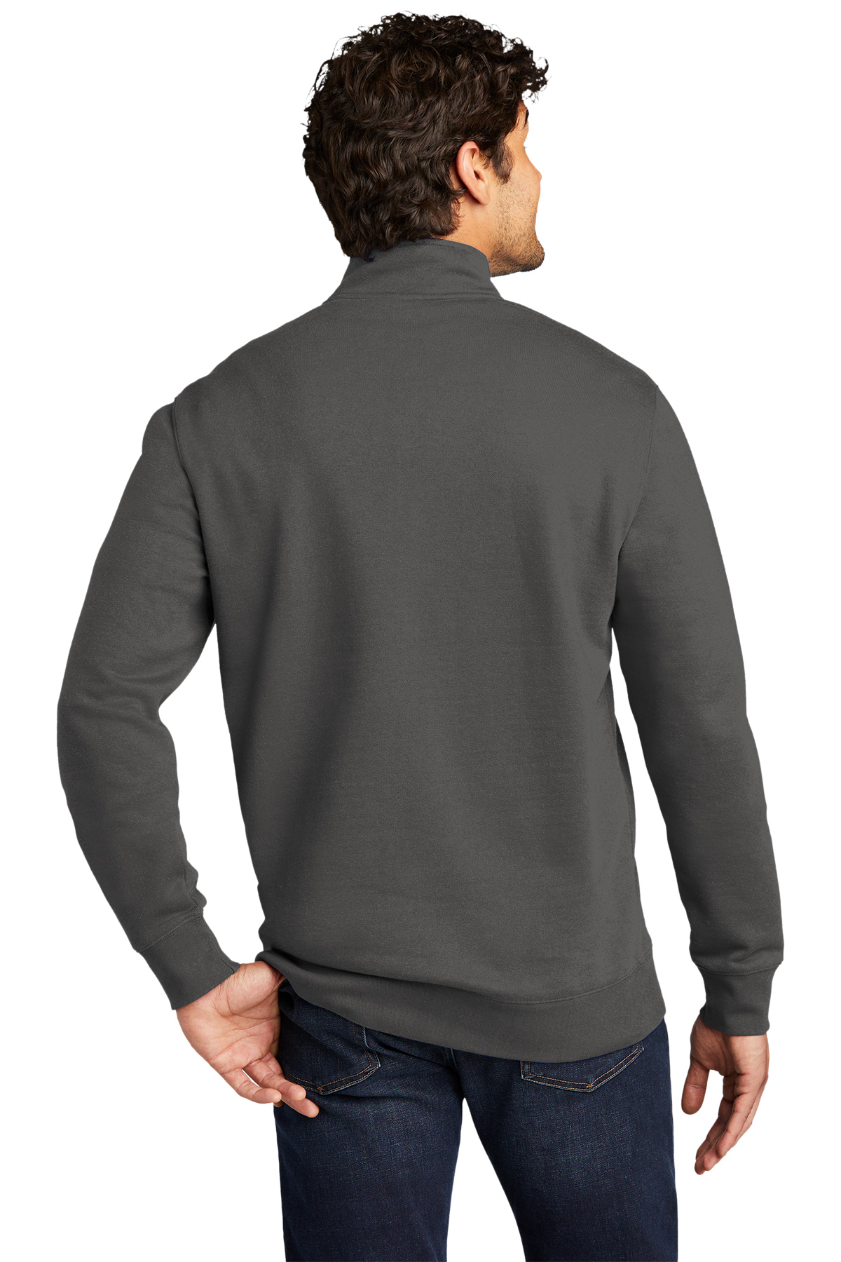 St Patricks Day Shamrock Patch Chest Print 1/4 Zip Fleece Sweatshirt - Picture 18 of 18