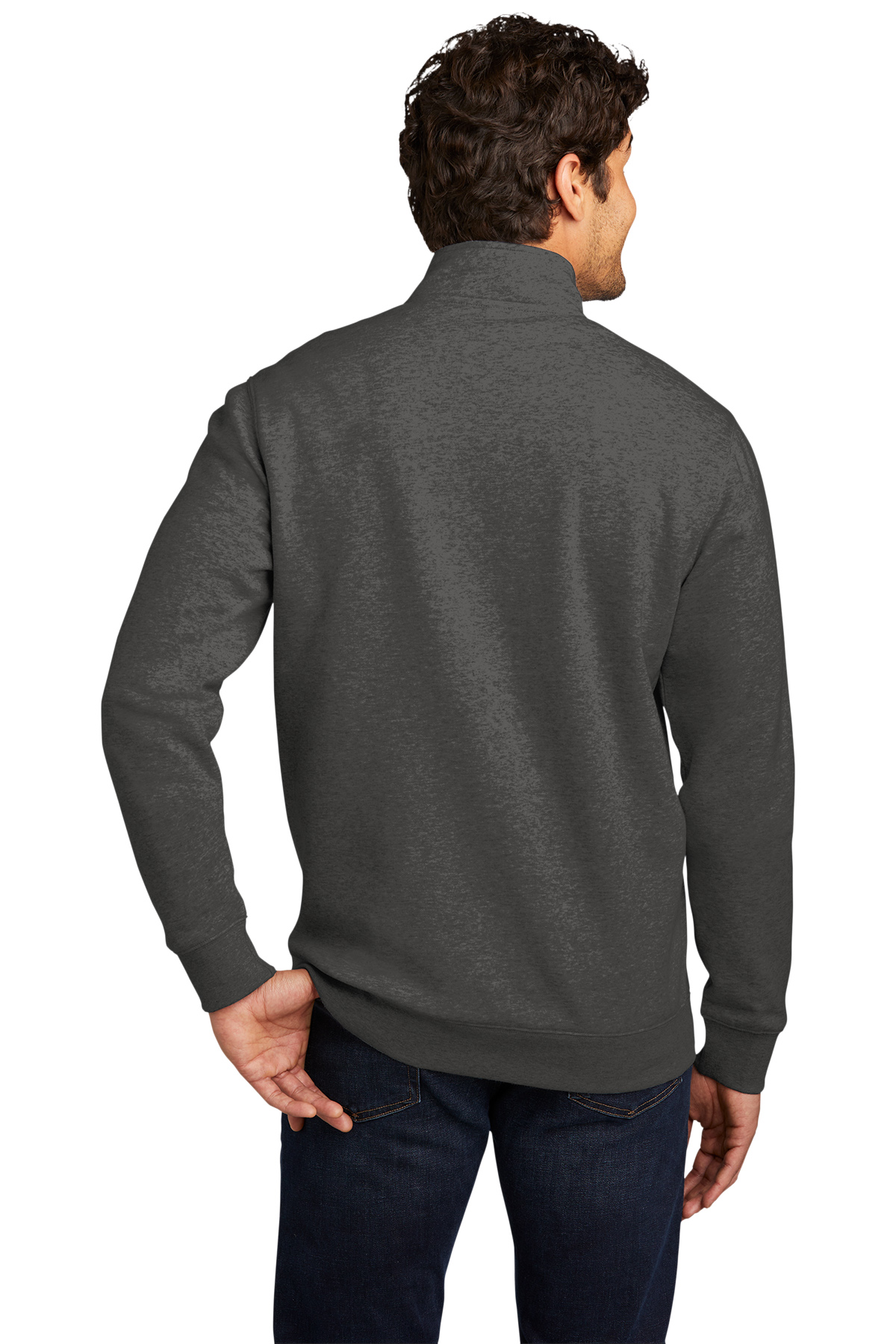 St Patricks Day Shamrock Patch Chest Print 1/4 Zip Fleece Sweatshirt - Picture 14 of 18