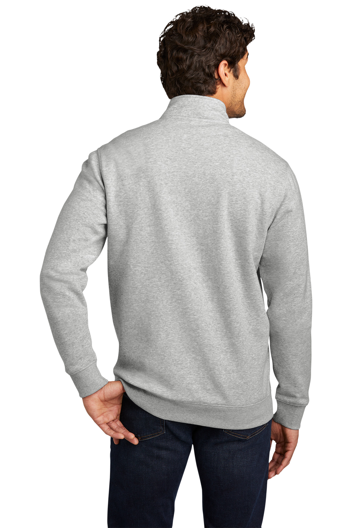 St Patricks Day Shamrock Patch Chest Print 1/4 Zip Fleece Sweatshirt - Picture 10 of 18