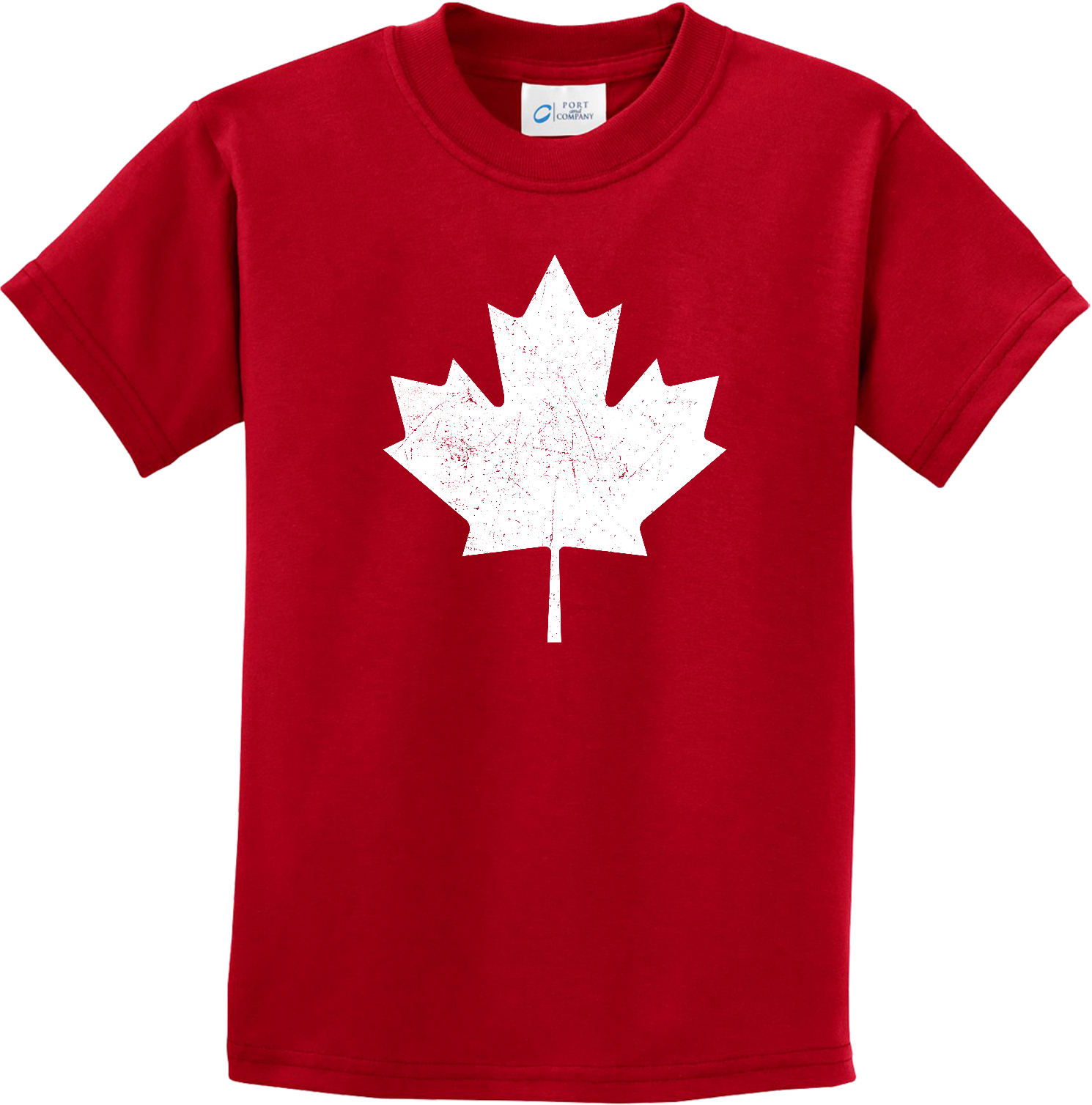 Distressed Canadian Maple Leaf Kids T-shirt - Picture 9 of 9