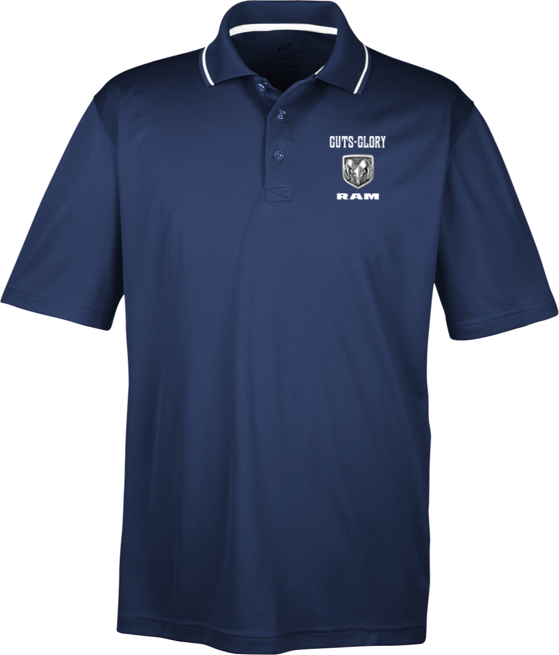 Dodge Two Tone Polo Guts and Glory Ram Logo Pocket Print - Picture 7 of 12