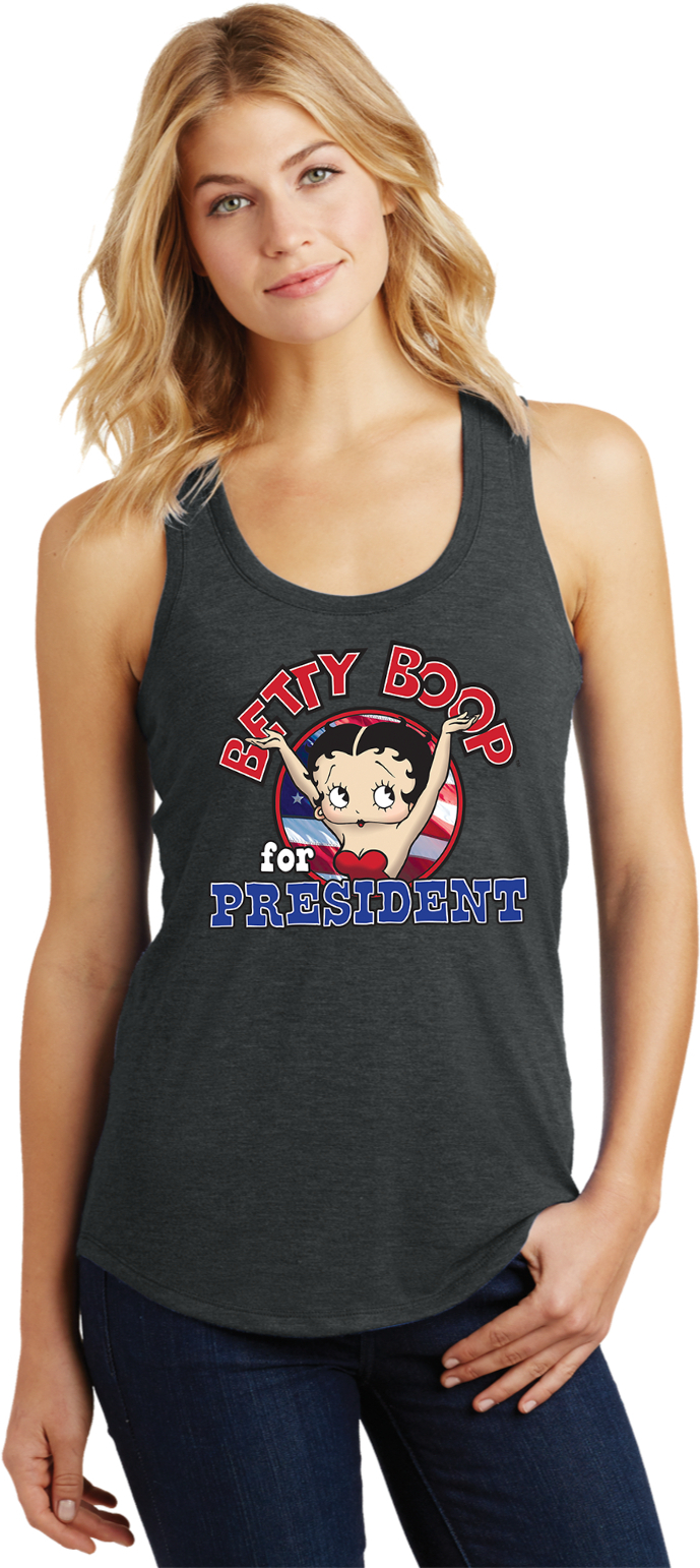 Betty Boop for President Womens Racerback Tank Top