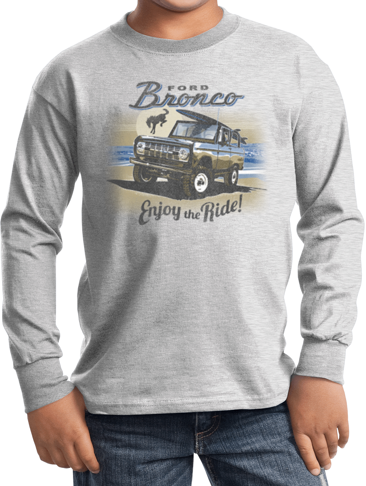 Ford Bronco Enjoy the Ride Kids Long Sleeve Shirt - Picture 3 of 4