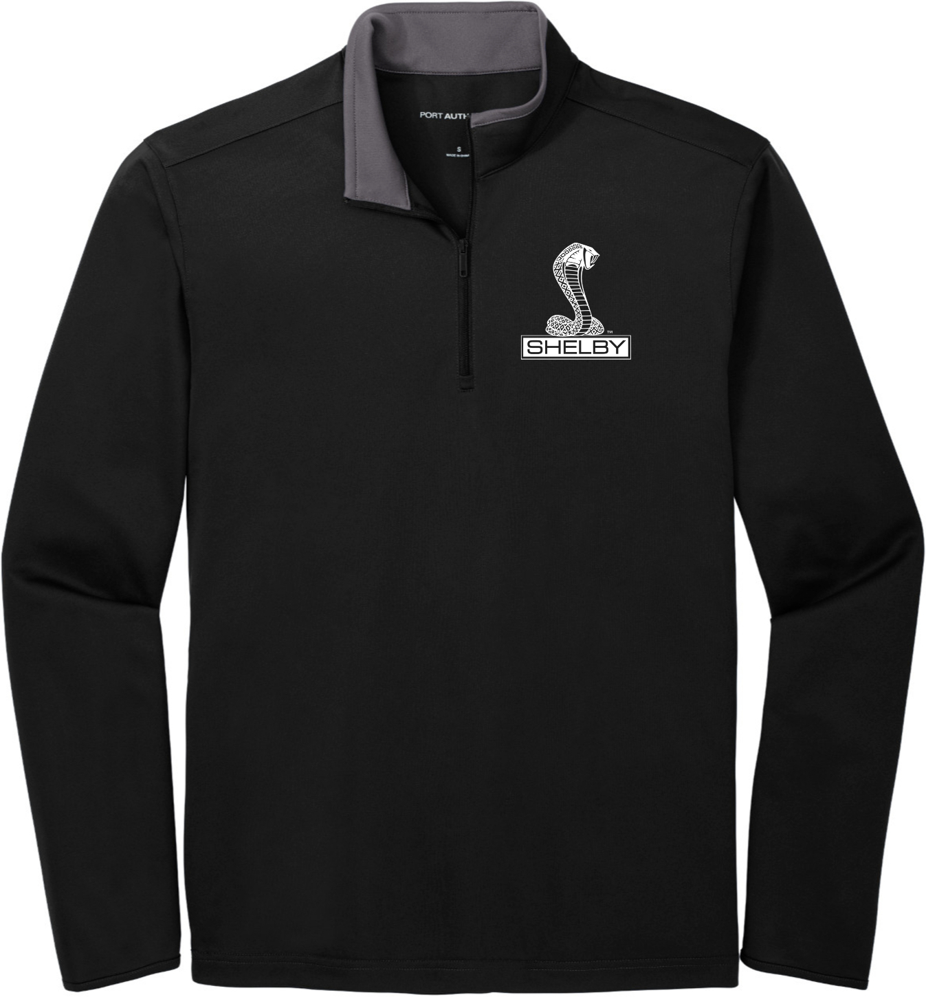 Shelby Cobra Chest Print 1/4 Zip Silk Touch Performance Shirt