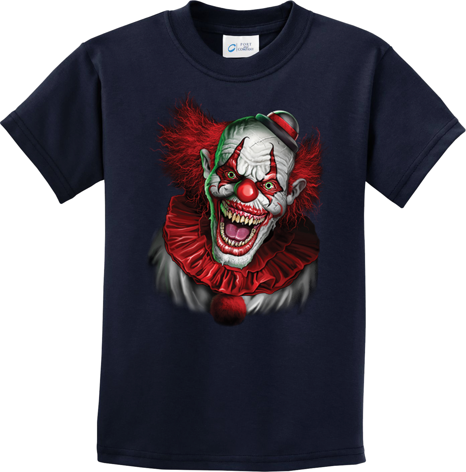 Scary Red Clown Kids T-shirt - Picture 7 of 8