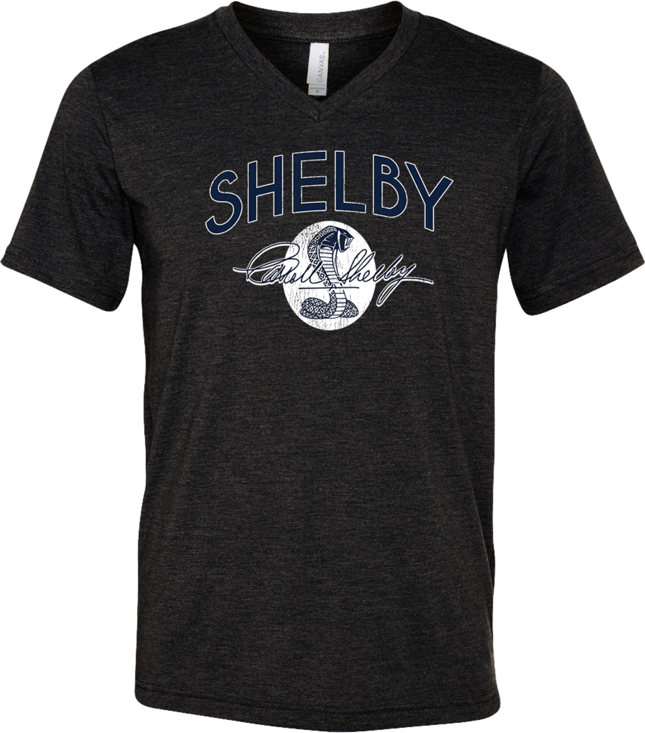 Vintage Shelby Cobra Logo Tri Blend V-neck Shirt