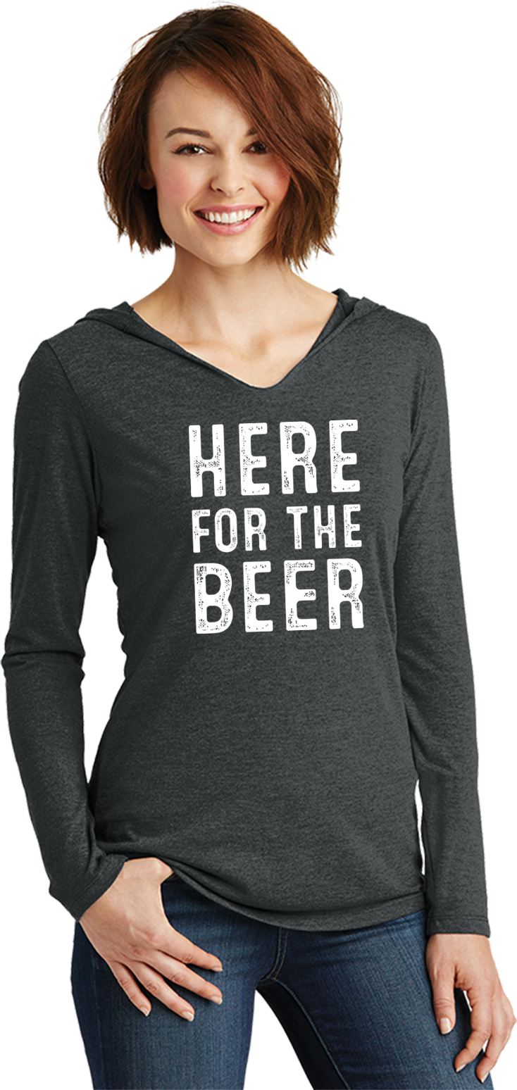 St Patricks Day Here for the Beer Ladies Lightweight Hoodie