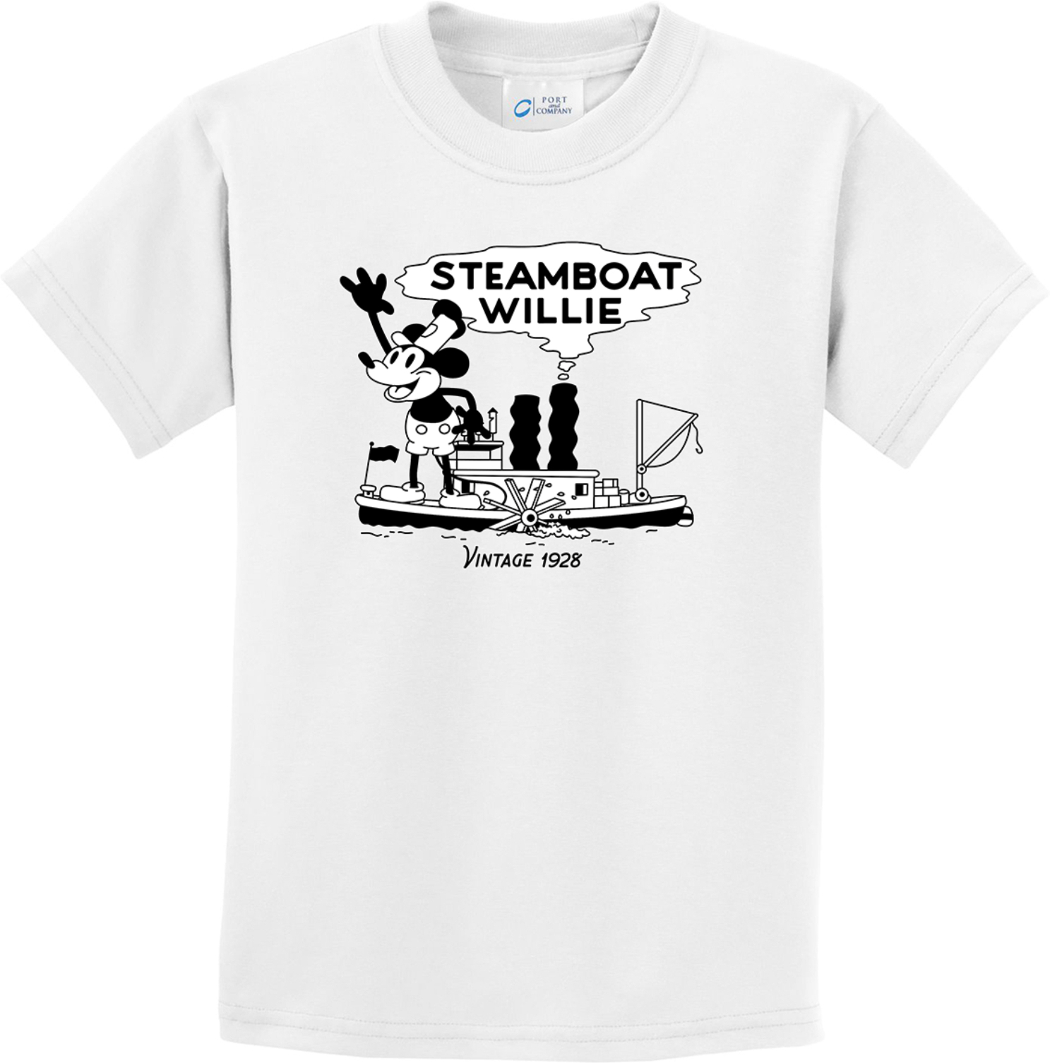 Steamboat Willie Vintage 1928 Kids T-shirt - Picture 9 of 24