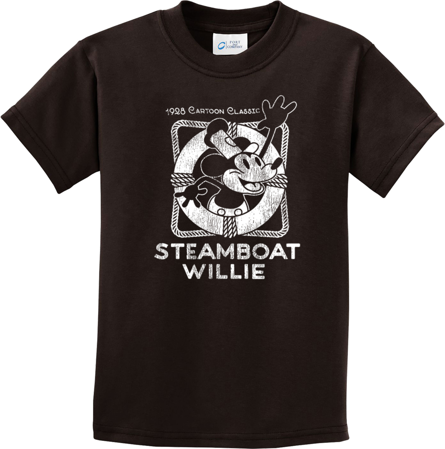 Steamboat Willie Vintage Classic Wave Kids T-shirt - Picture 7 of 16
