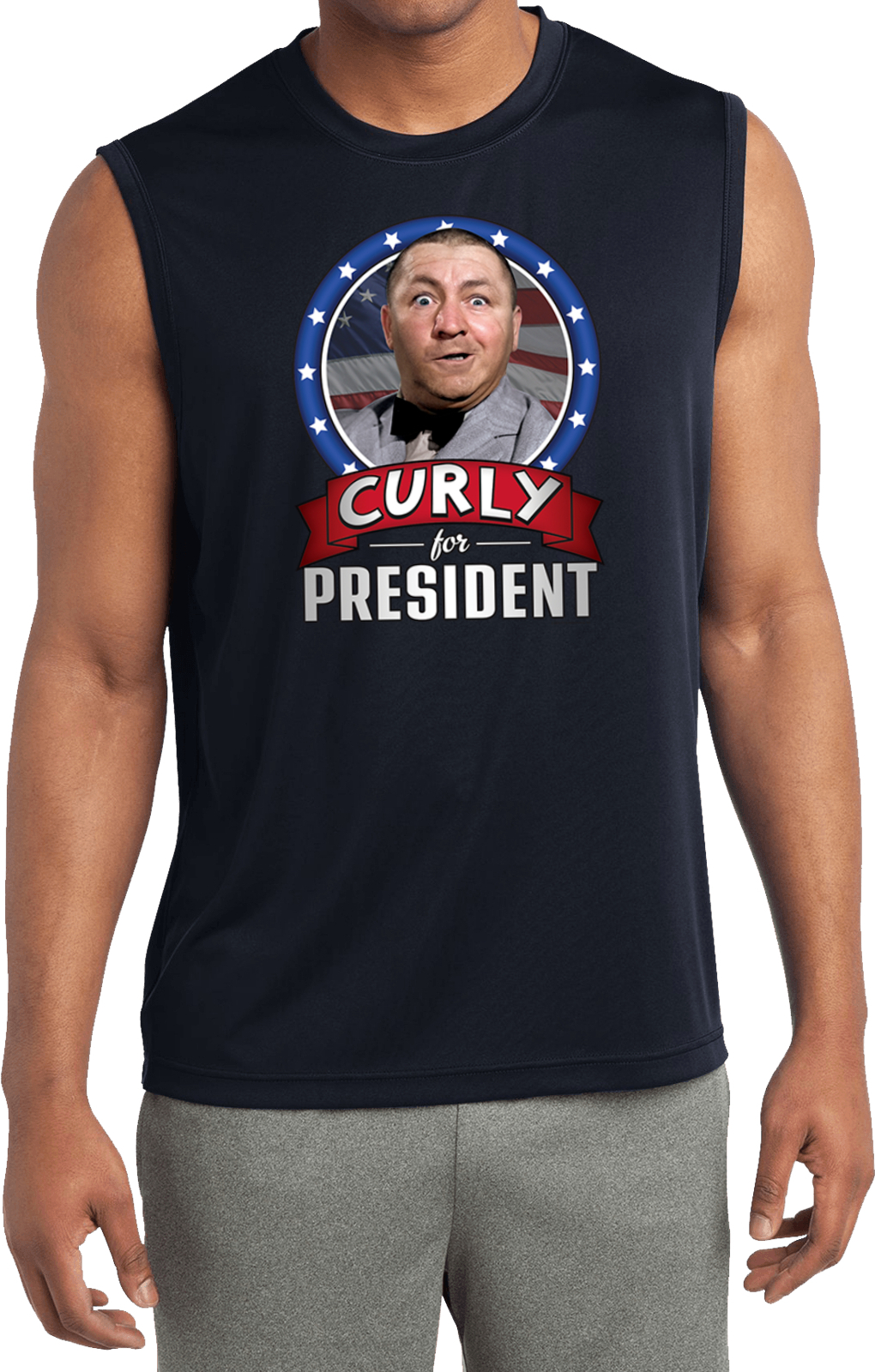 The Three Stooges Curly for President Tank Top