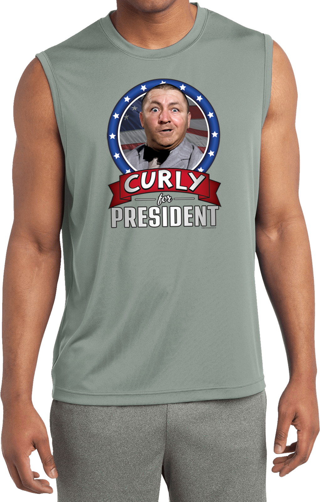 The Three Stooges Curly for President Tank Top main image 1
