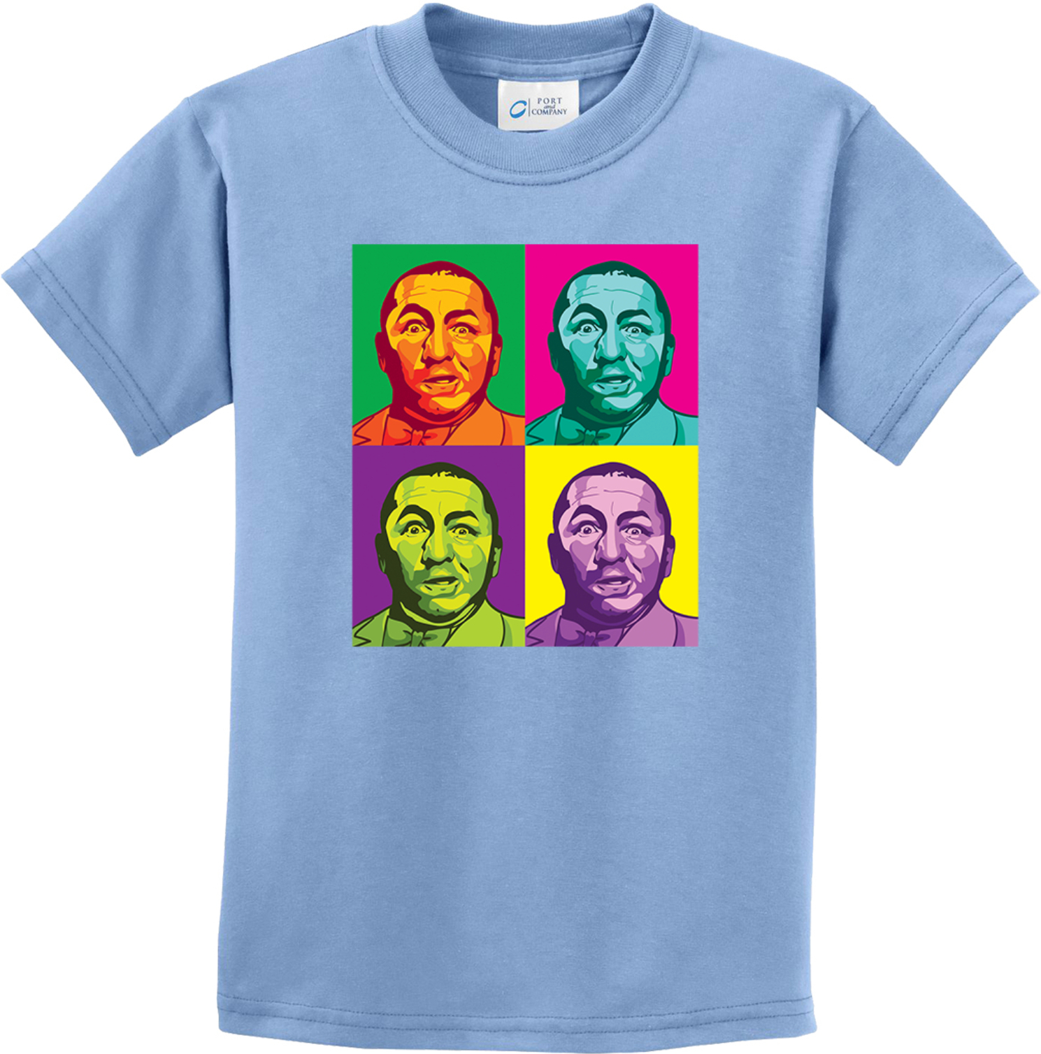 Three Stooges Curly Squared Kids T-shirt - Picture 11 of 16