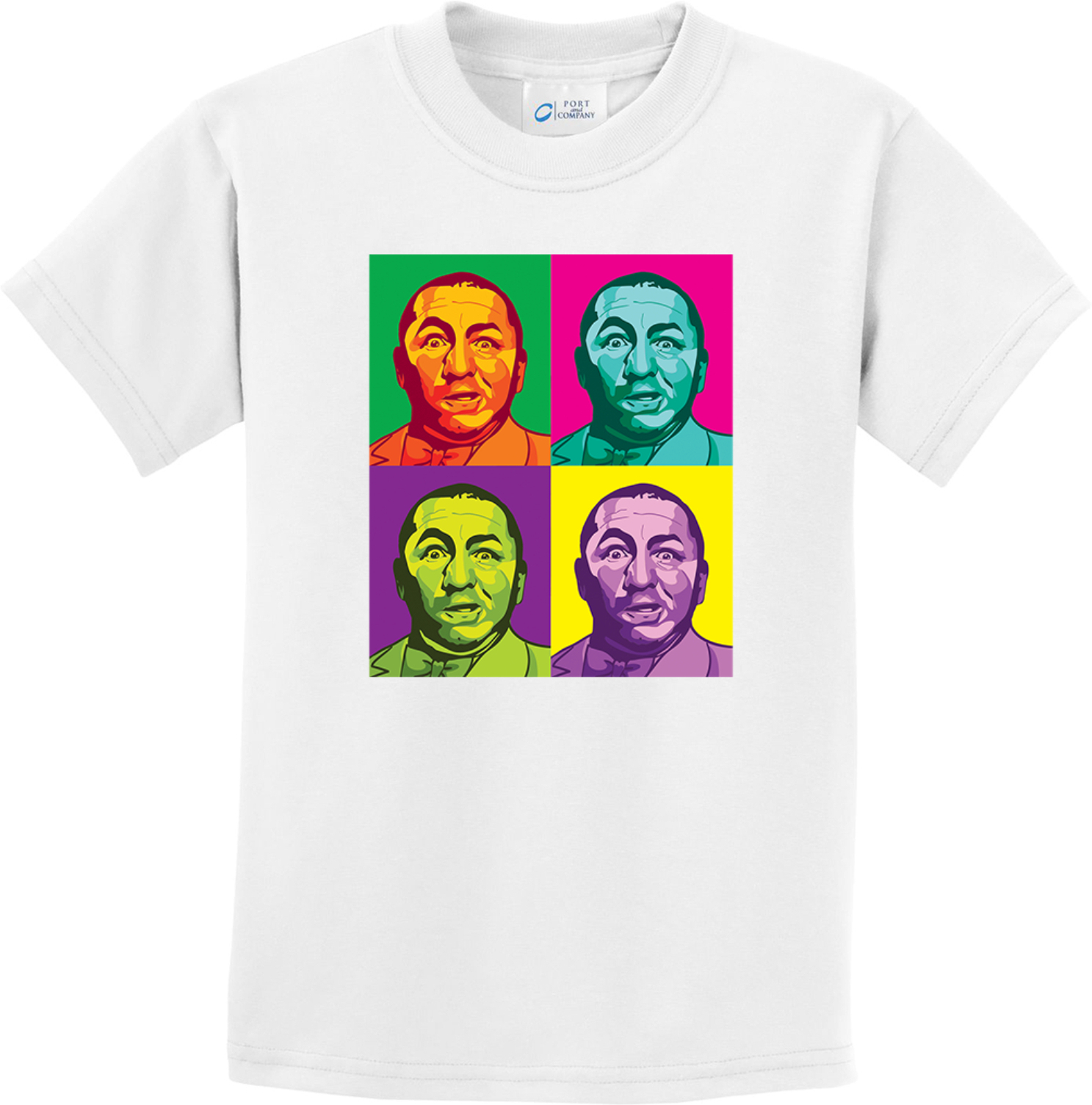 Three Stooges Curly Squared Kids T-shirt - Picture 9 of 16