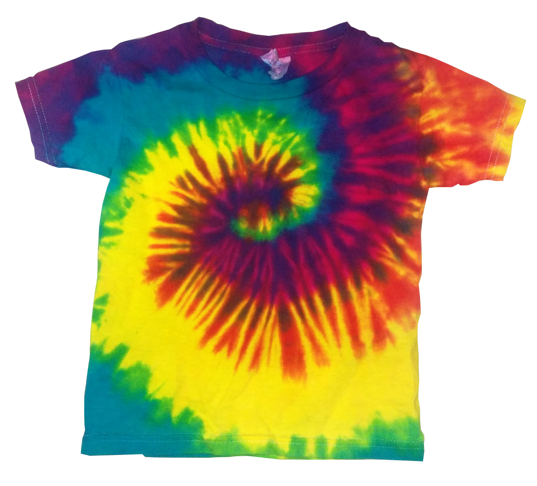 Toddler Tie Dye Shirt Multi Color Reactive Rainbow Swirl TShirt eBay