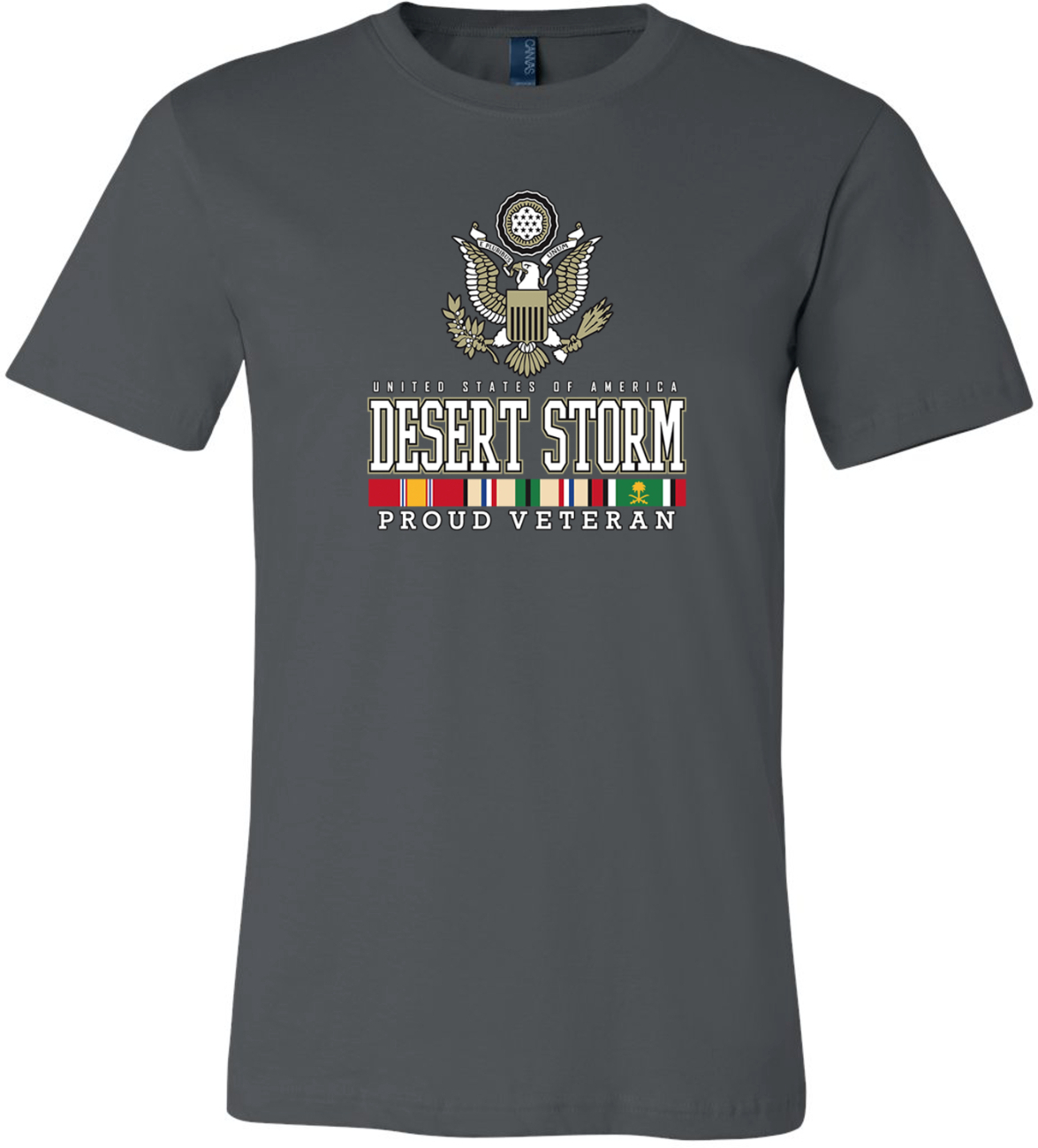 USA Proud Desert Storm Veteran Eagle Soft Premium T-shirt - Picture 3 of 18