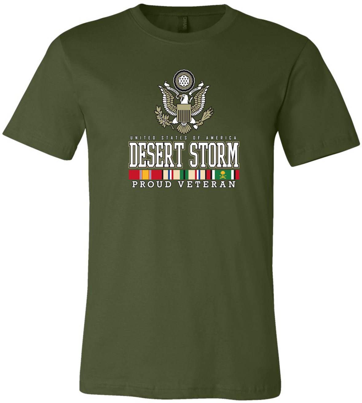 USA Proud Desert Storm Veteran Eagle Soft Premium T-shirt - Picture 7 of 18