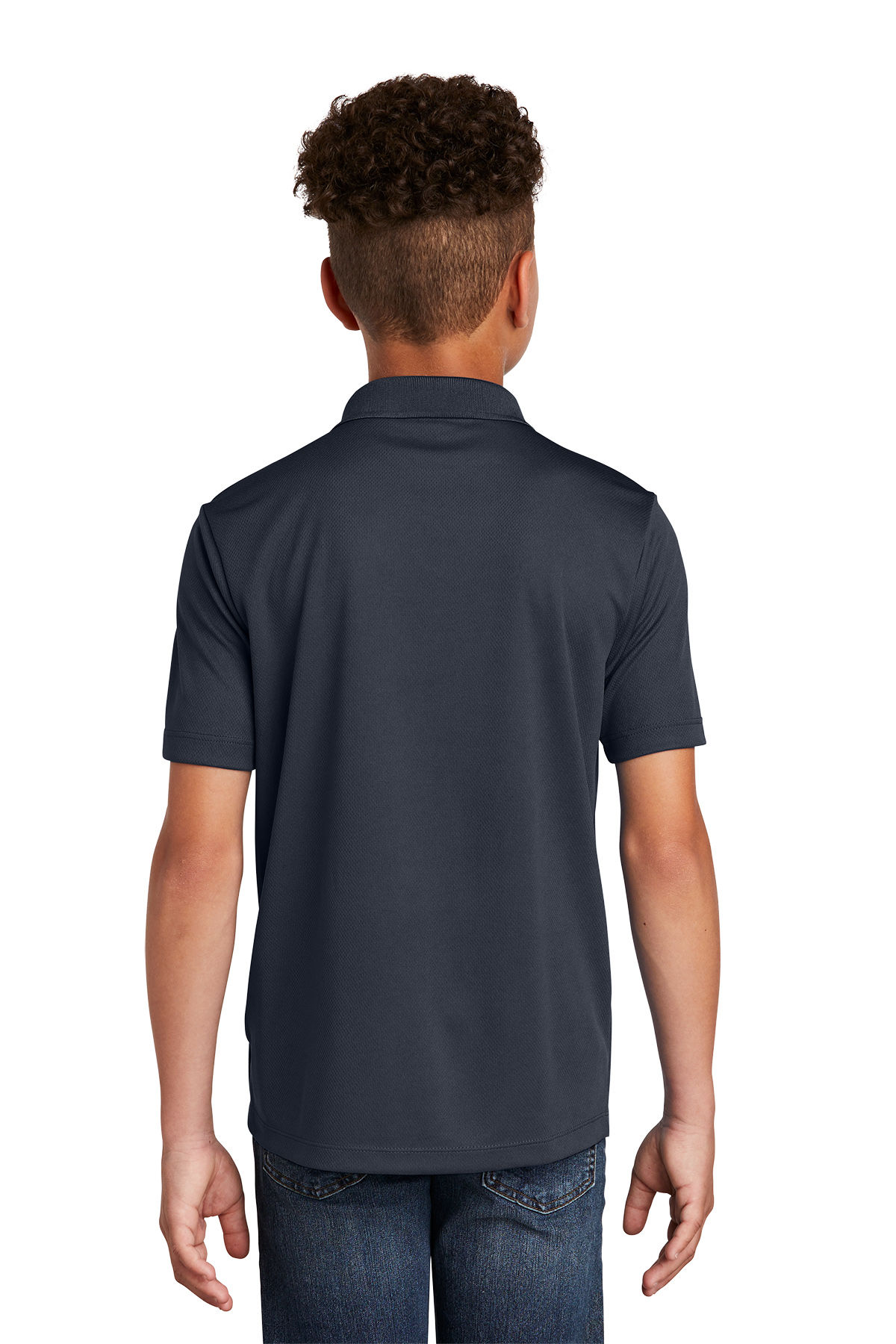 Pickleball Badge Chest Print Youth Polo Shirt for Active Kids
