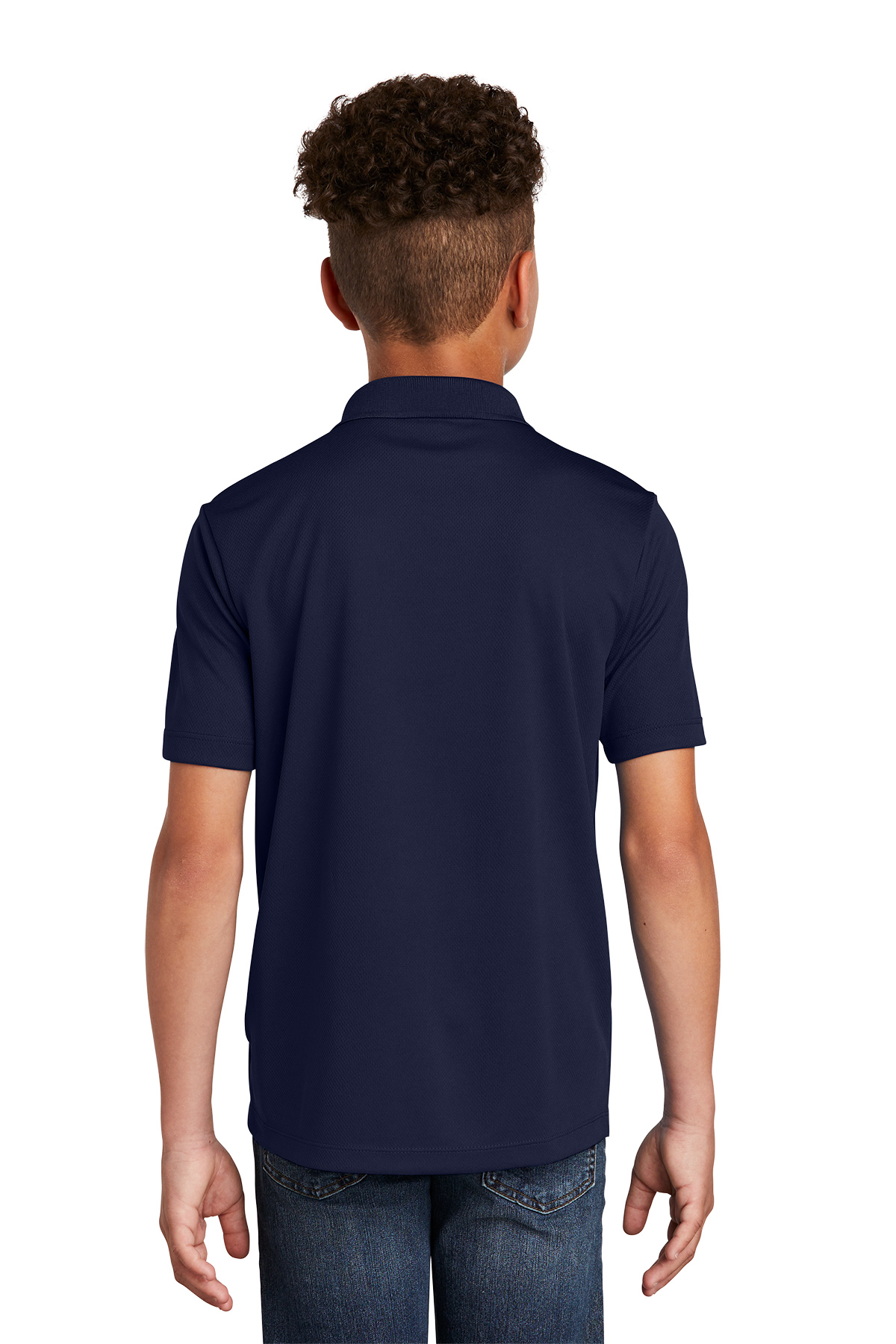 Pickleball Badge Chest Print Youth Polo Shirt for Active Kids