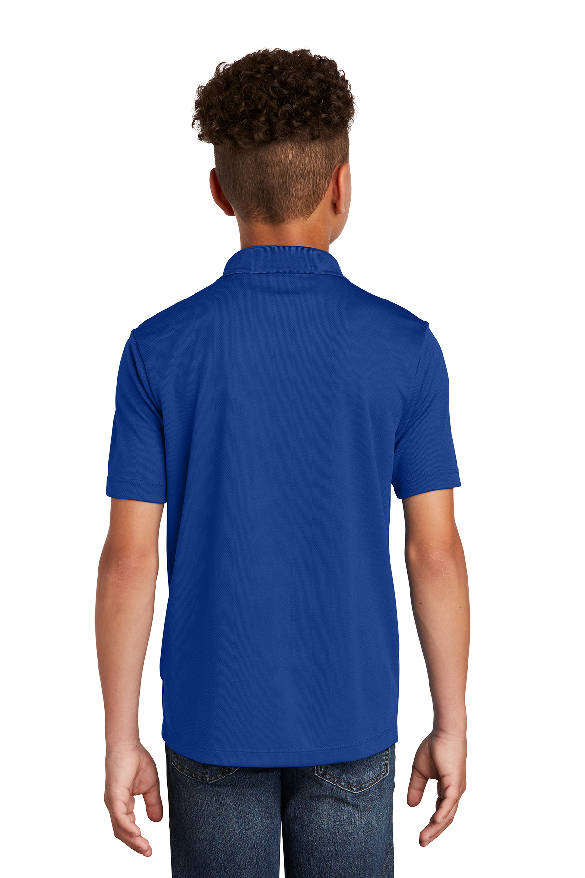 Pickleball Badge Chest Print Youth Polo Shirt for Active Kids